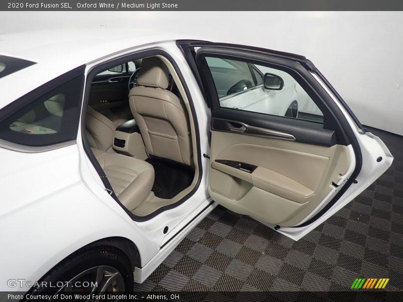 Oxford White / Medium Light Stone 2020 Ford Fusion SEL