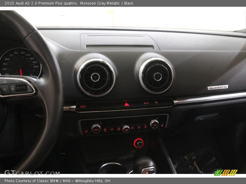 Monsoon Gray Metallic / Black 2015 Audi A3 2.0 Premium Plus quattro