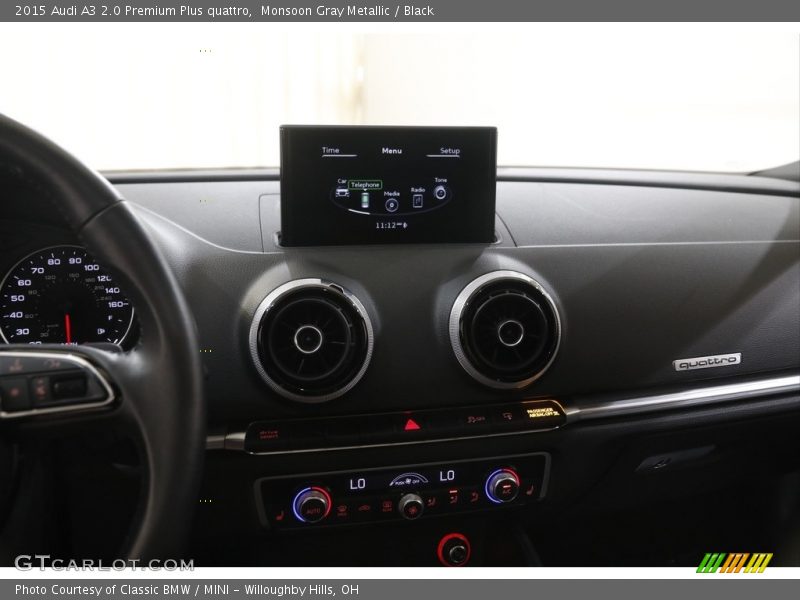 Monsoon Gray Metallic / Black 2015 Audi A3 2.0 Premium Plus quattro