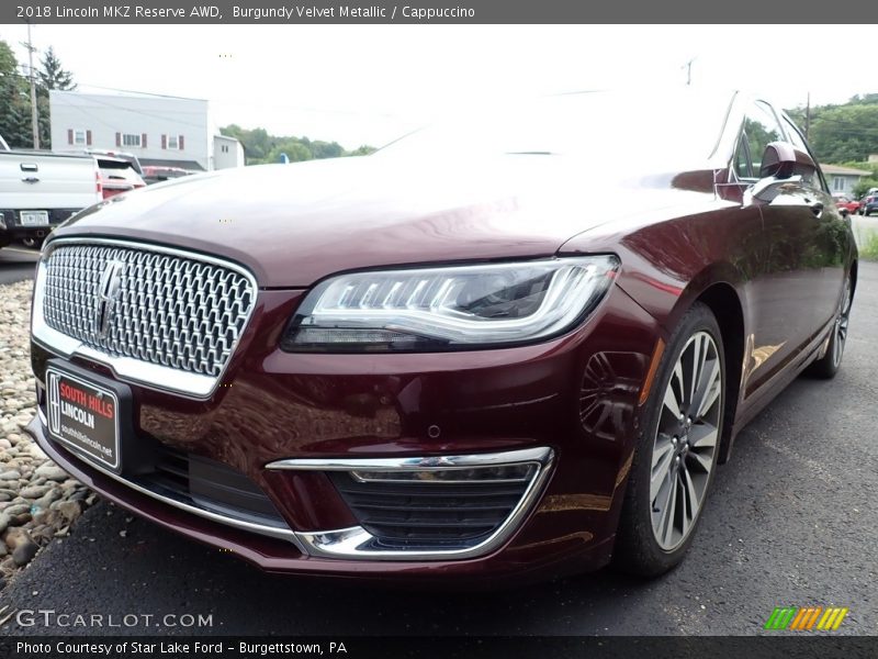 Burgundy Velvet Metallic / Cappuccino 2018 Lincoln MKZ Reserve AWD