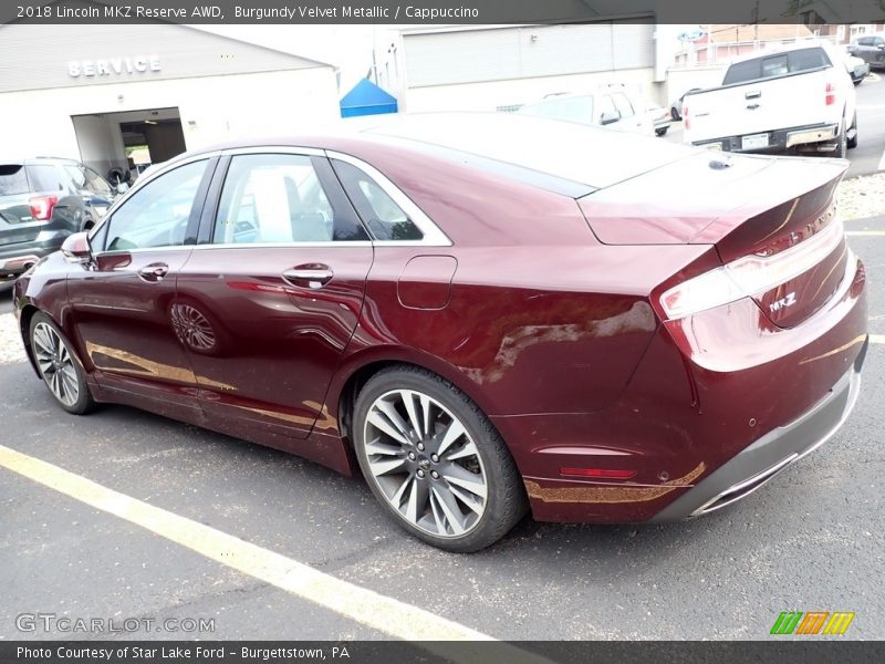 Burgundy Velvet Metallic / Cappuccino 2018 Lincoln MKZ Reserve AWD