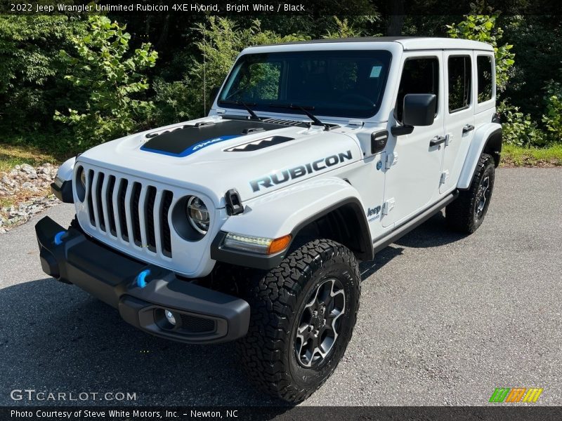 Bright White / Black 2022 Jeep Wrangler Unlimited Rubicon 4XE Hybrid
