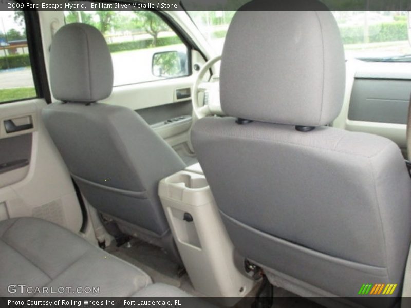 Brilliant Silver Metallic / Stone 2009 Ford Escape Hybrid