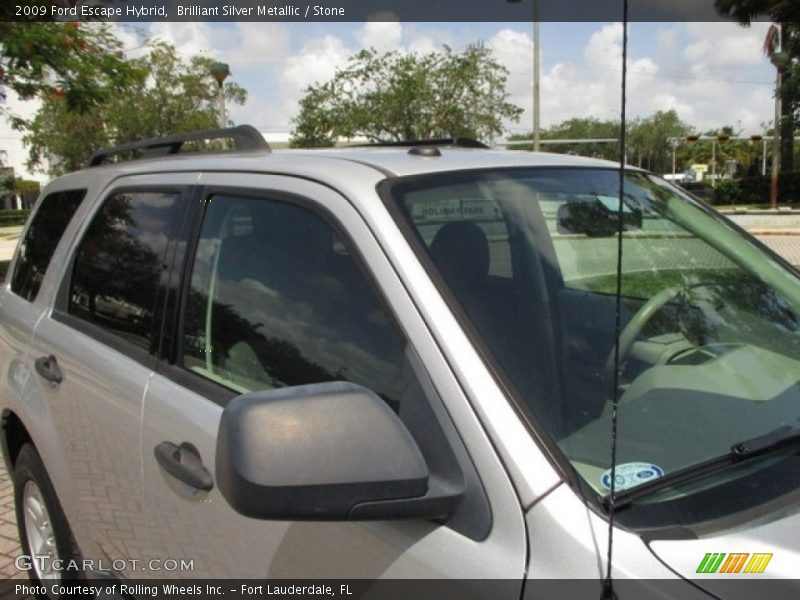 Brilliant Silver Metallic / Stone 2009 Ford Escape Hybrid