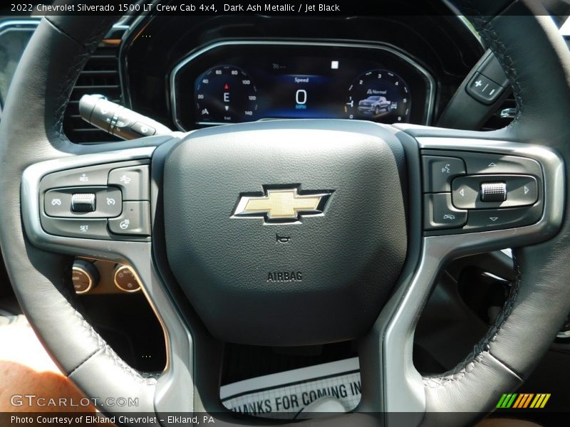Dark Ash Metallic / Jet Black 2022 Chevrolet Silverado 1500 LT Crew Cab 4x4