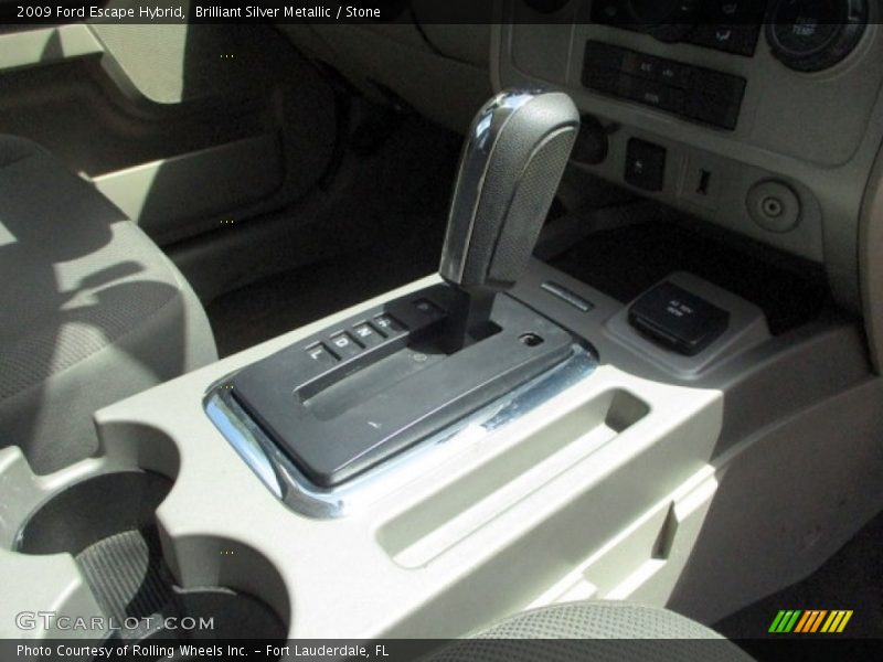 Brilliant Silver Metallic / Stone 2009 Ford Escape Hybrid
