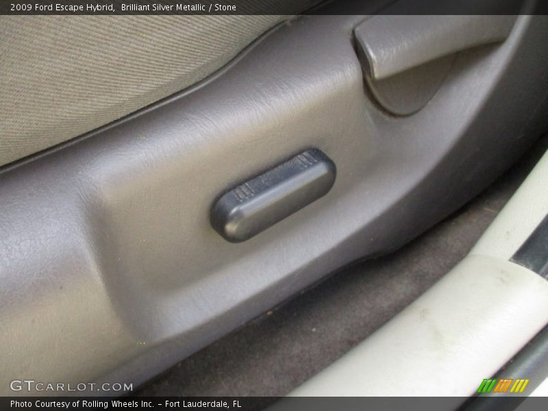 Brilliant Silver Metallic / Stone 2009 Ford Escape Hybrid