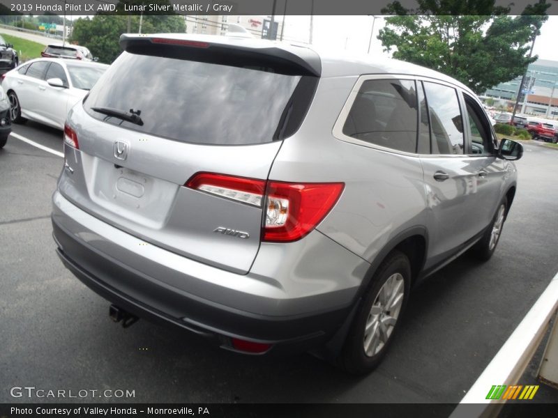 Lunar Silver Metallic / Gray 2019 Honda Pilot LX AWD