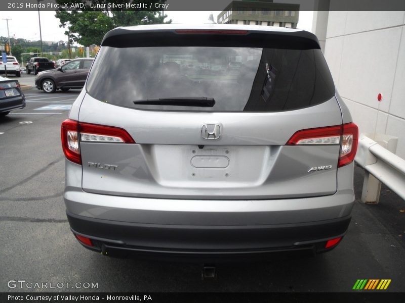Lunar Silver Metallic / Gray 2019 Honda Pilot LX AWD
