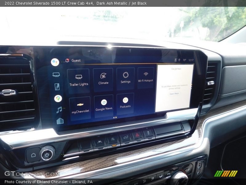Dark Ash Metallic / Jet Black 2022 Chevrolet Silverado 1500 LT Crew Cab 4x4