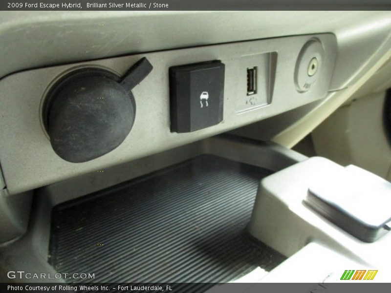 Brilliant Silver Metallic / Stone 2009 Ford Escape Hybrid
