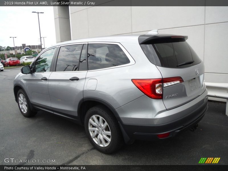 Lunar Silver Metallic / Gray 2019 Honda Pilot LX AWD