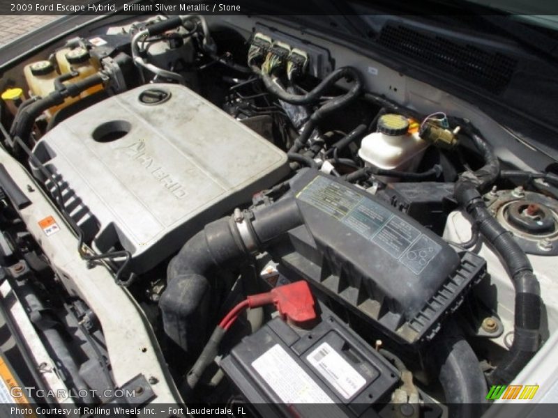 Brilliant Silver Metallic / Stone 2009 Ford Escape Hybrid