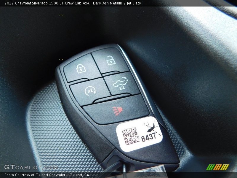 Dark Ash Metallic / Jet Black 2022 Chevrolet Silverado 1500 LT Crew Cab 4x4