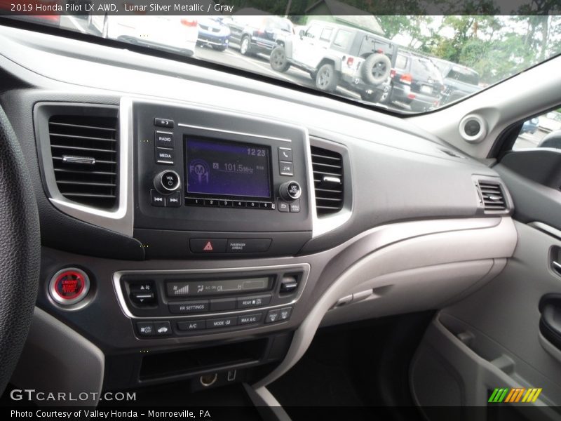 Lunar Silver Metallic / Gray 2019 Honda Pilot LX AWD