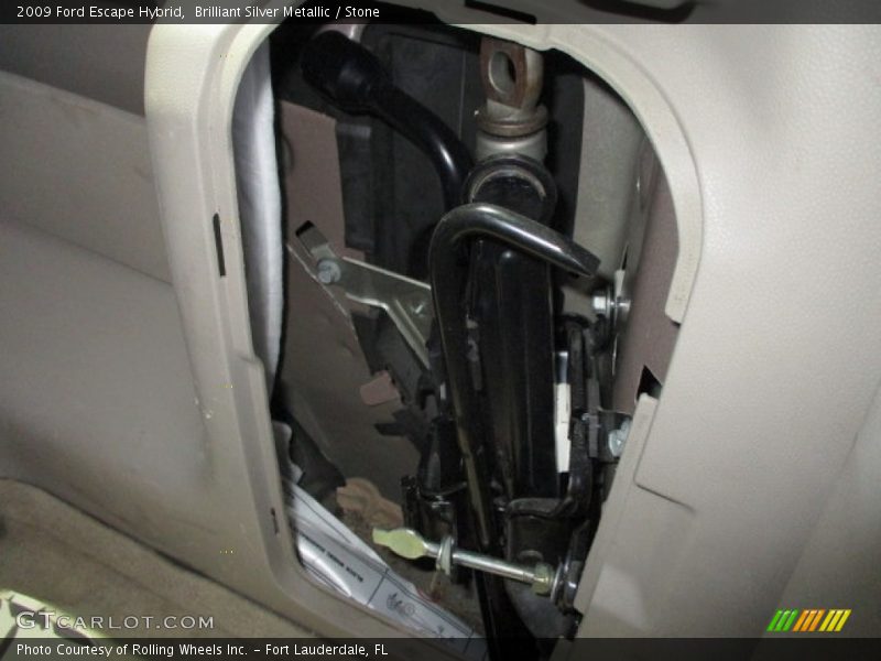 Brilliant Silver Metallic / Stone 2009 Ford Escape Hybrid