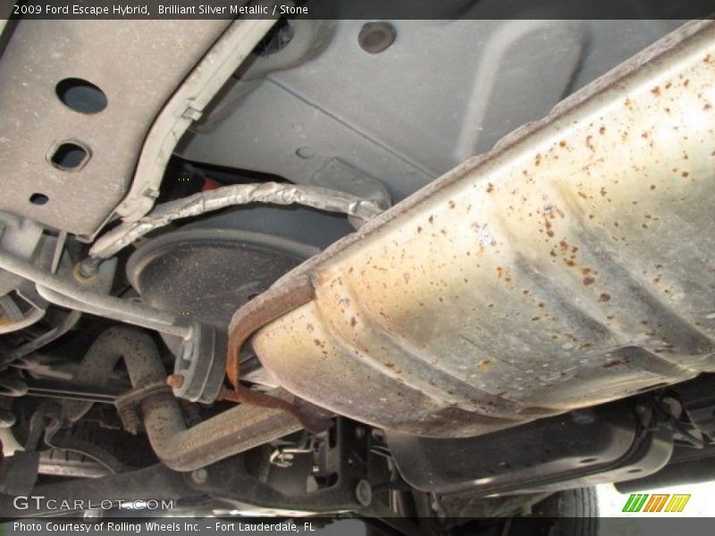 Brilliant Silver Metallic / Stone 2009 Ford Escape Hybrid