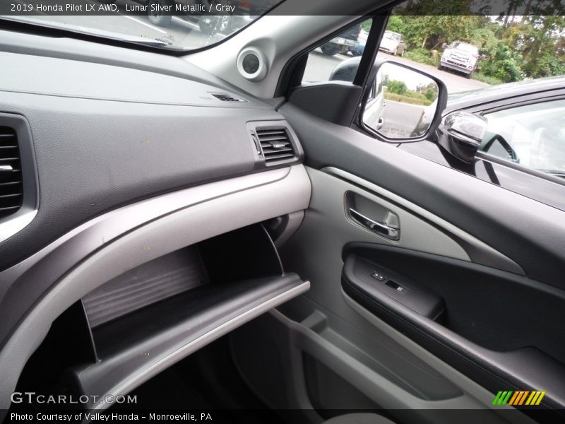 Lunar Silver Metallic / Gray 2019 Honda Pilot LX AWD