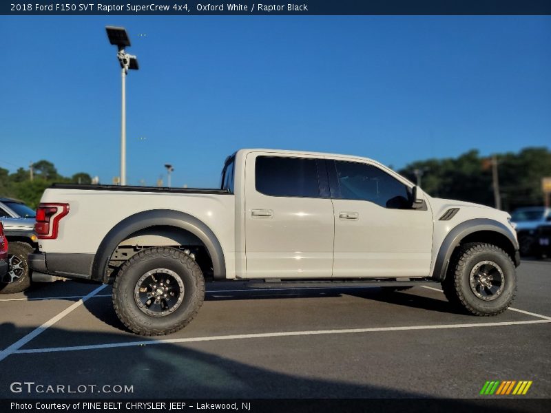 Oxford White / Raptor Black 2018 Ford F150 SVT Raptor SuperCrew 4x4
