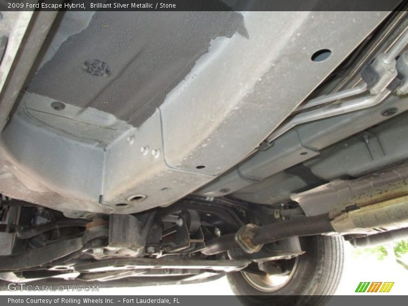 Brilliant Silver Metallic / Stone 2009 Ford Escape Hybrid