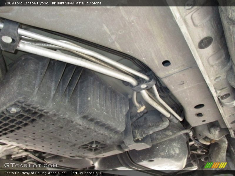 Brilliant Silver Metallic / Stone 2009 Ford Escape Hybrid