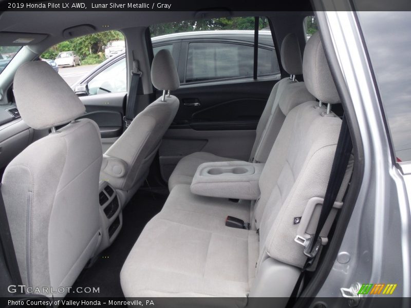 Lunar Silver Metallic / Gray 2019 Honda Pilot LX AWD