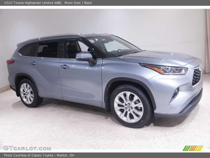 Moon Dust / Black 2020 Toyota Highlander Limited AWD