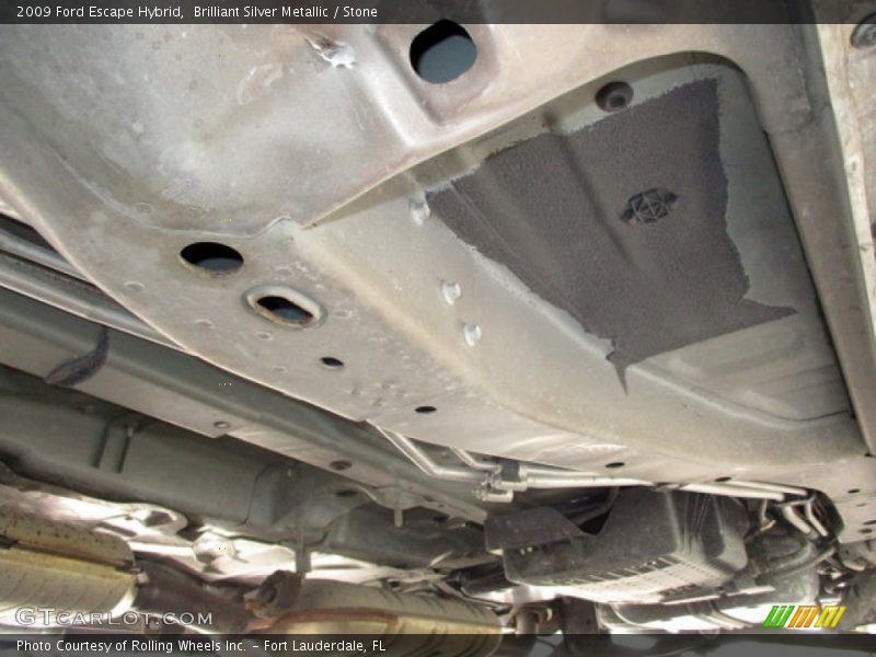 Brilliant Silver Metallic / Stone 2009 Ford Escape Hybrid