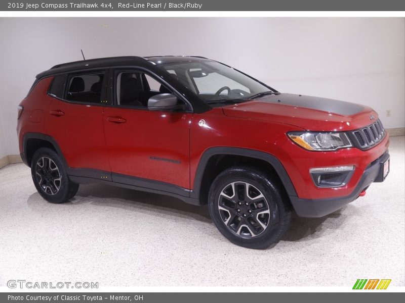Red-Line Pearl / Black/Ruby 2019 Jeep Compass Trailhawk 4x4