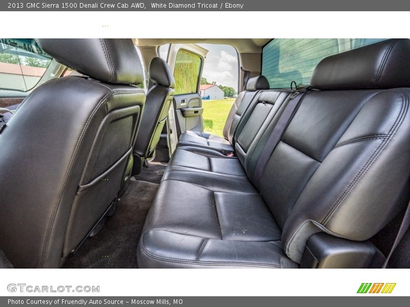 White Diamond Tricoat / Ebony 2013 GMC Sierra 1500 Denali Crew Cab AWD