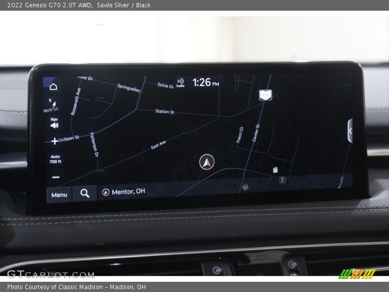 Navigation of 2022 G70 2.0T AWD