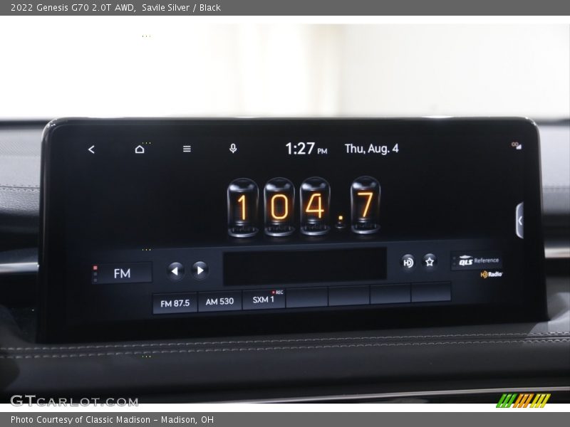 Audio System of 2022 G70 2.0T AWD