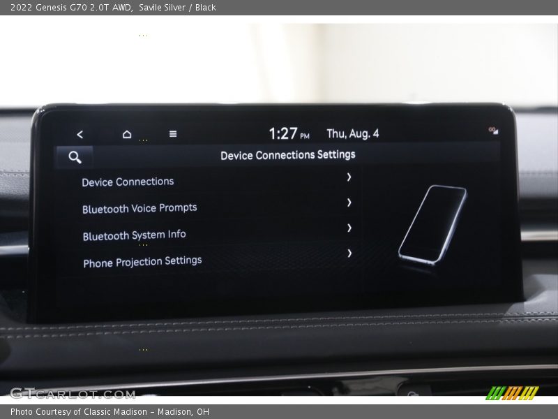 Savile Silver / Black 2022 Genesis G70 2.0T AWD