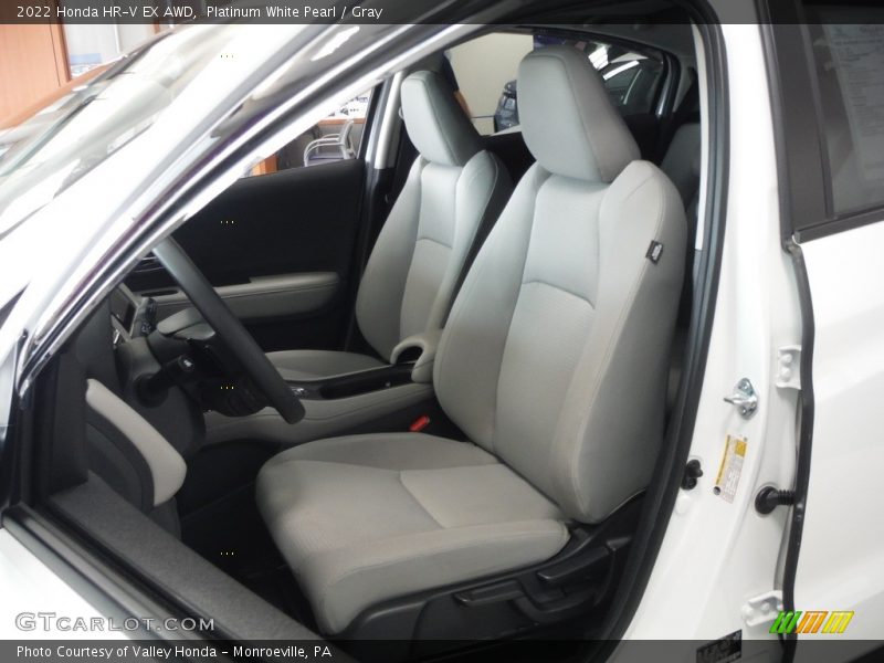 Platinum White Pearl / Gray 2022 Honda HR-V EX AWD