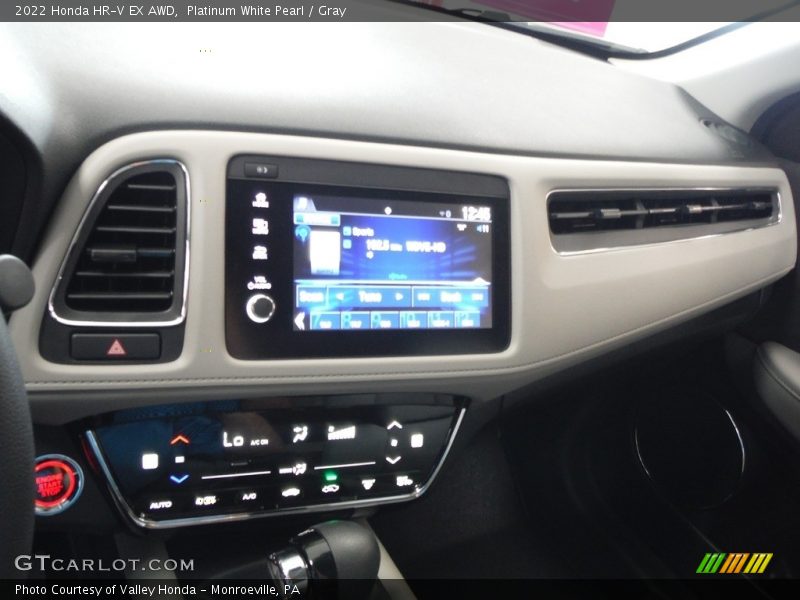 Platinum White Pearl / Gray 2022 Honda HR-V EX AWD
