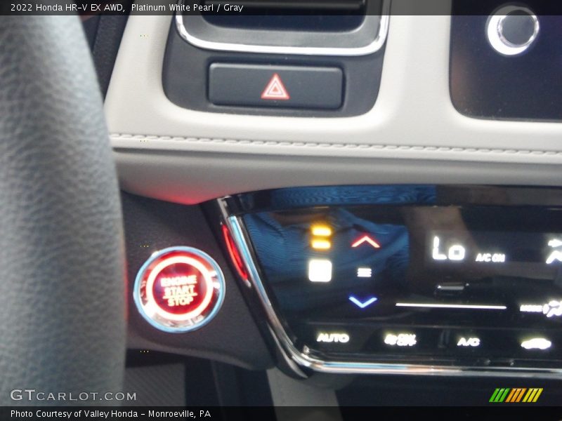 Platinum White Pearl / Gray 2022 Honda HR-V EX AWD