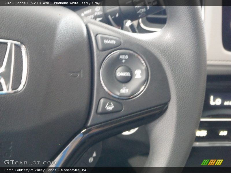 Platinum White Pearl / Gray 2022 Honda HR-V EX AWD