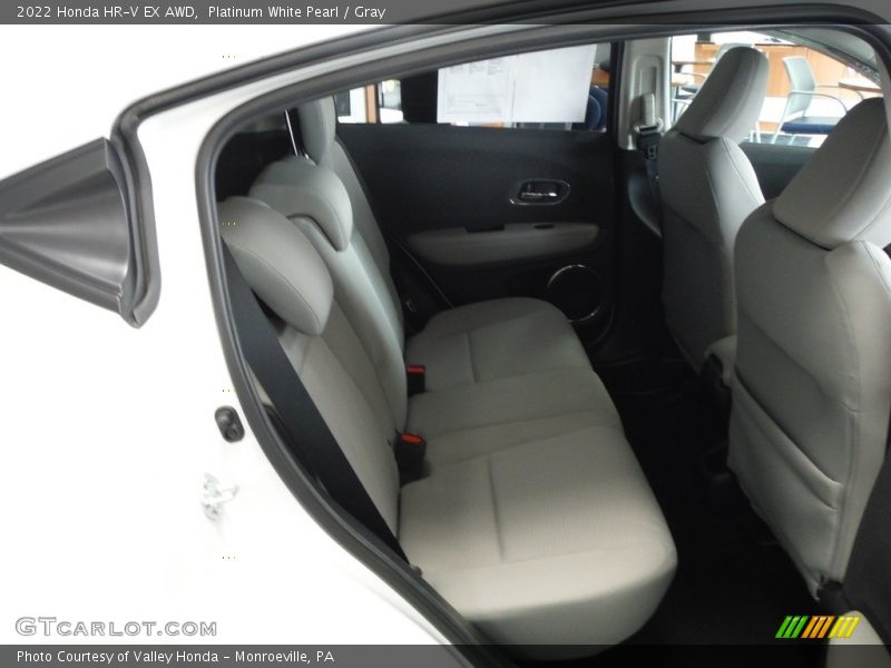 Platinum White Pearl / Gray 2022 Honda HR-V EX AWD