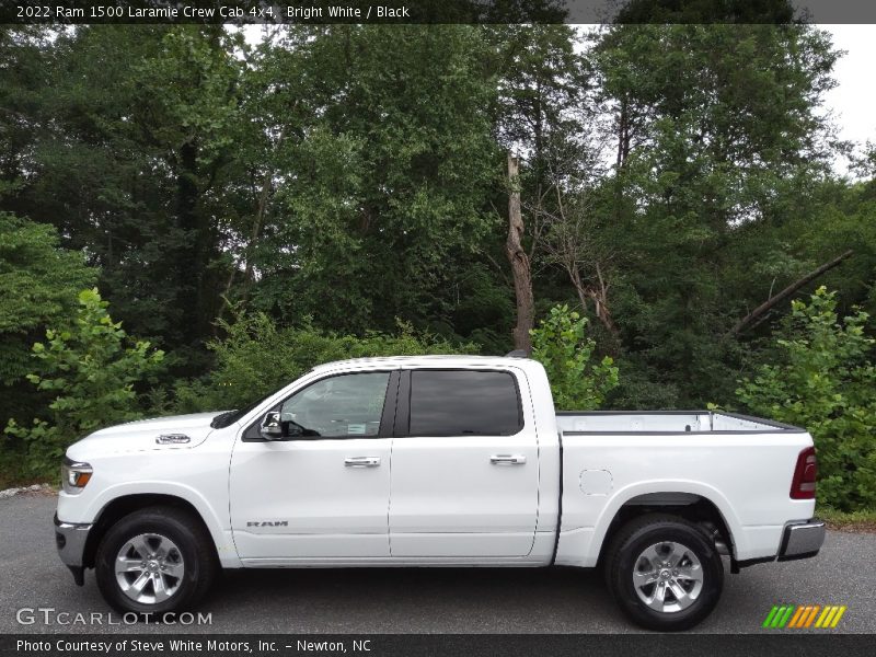Bright White / Black 2022 Ram 1500 Laramie Crew Cab 4x4