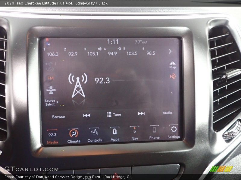 Sting-Gray / Black 2020 Jeep Cherokee Latitude Plus 4x4