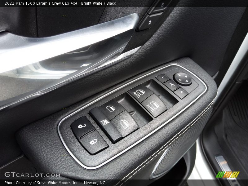 Bright White / Black 2022 Ram 1500 Laramie Crew Cab 4x4