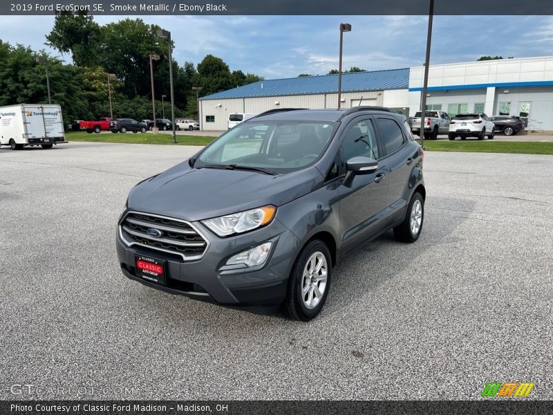 Smoke Metallic / Ebony Black 2019 Ford EcoSport SE