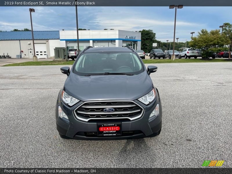Smoke Metallic / Ebony Black 2019 Ford EcoSport SE
