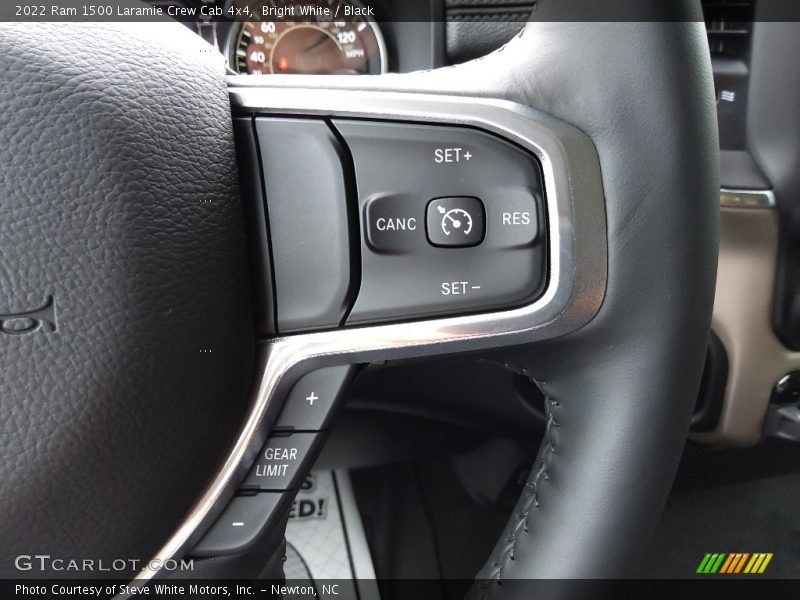 Bright White / Black 2022 Ram 1500 Laramie Crew Cab 4x4