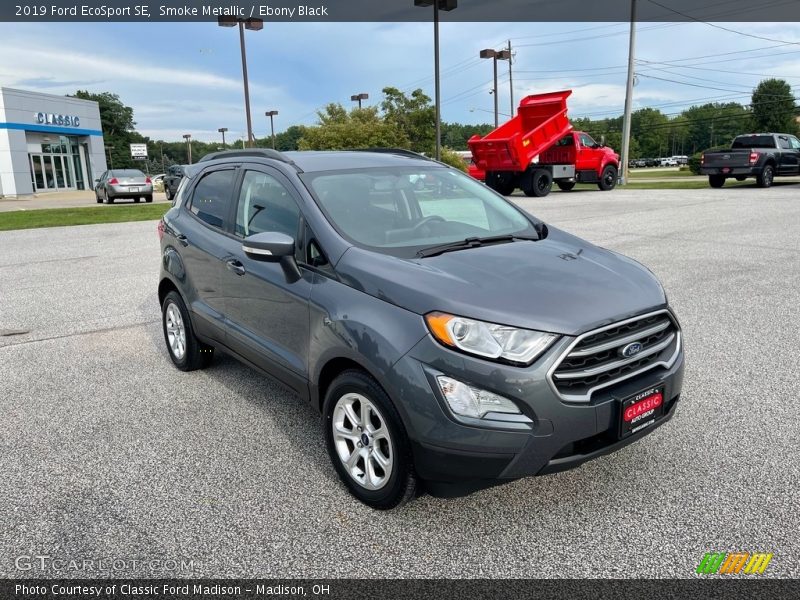 Smoke Metallic / Ebony Black 2019 Ford EcoSport SE