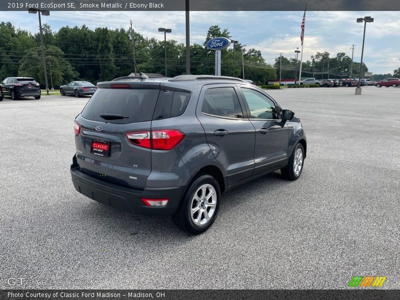 Smoke Metallic / Ebony Black 2019 Ford EcoSport SE
