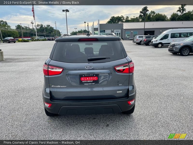 Smoke Metallic / Ebony Black 2019 Ford EcoSport SE