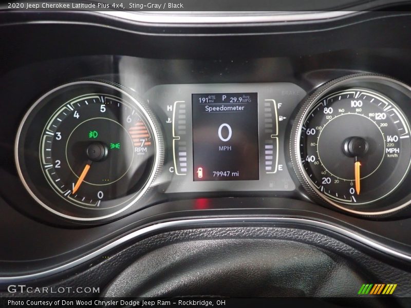 Sting-Gray / Black 2020 Jeep Cherokee Latitude Plus 4x4