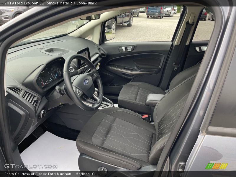 Smoke Metallic / Ebony Black 2019 Ford EcoSport SE