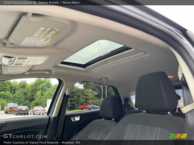 Smoke Metallic / Ebony Black 2019 Ford EcoSport SE